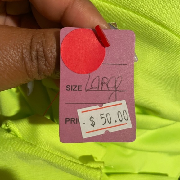 Stretchy Apple Green Dress - Picture 2 of 3